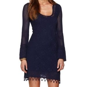 Lilly Pulitzer crochet dress Navy blue